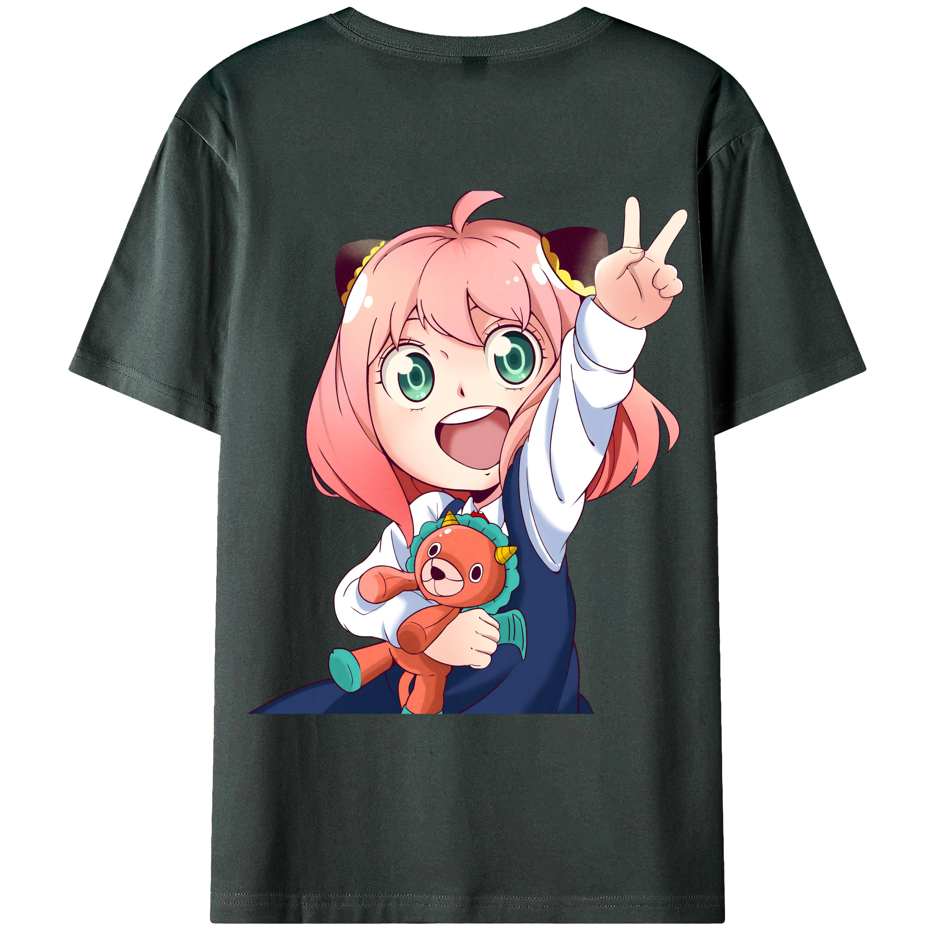 （画像用） SPY×FAMILY间谍家家酒 綿100％ メンズ半袖Tシャツ（バックプリント） 通気性